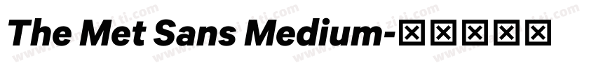 The Met Sans Medium字体转换